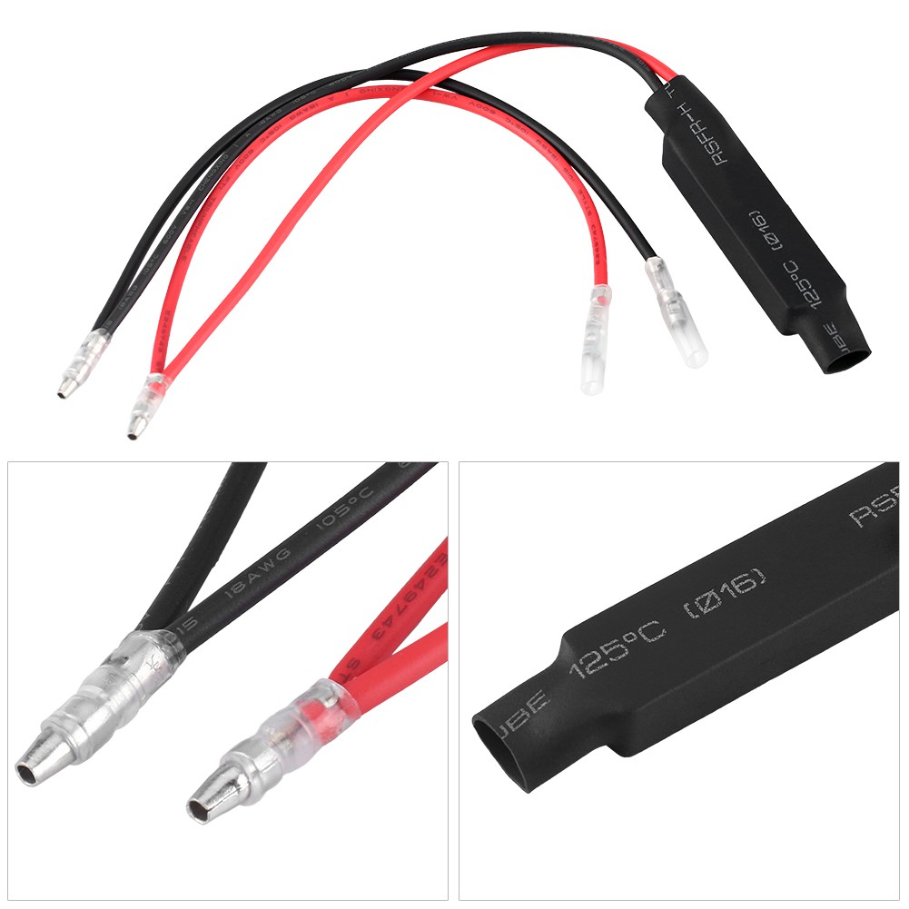 Durable Purpose 2Pcs Motorcycle Turn Signal Indicator LED Load Resistor Flash Blinker Fix Error - Image 4
