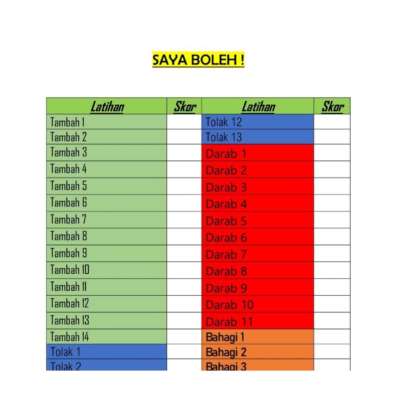 Buy Latihan Matematik Congak 3000 SOALAN dan JAWAPAN pdf BIJAK ASAS