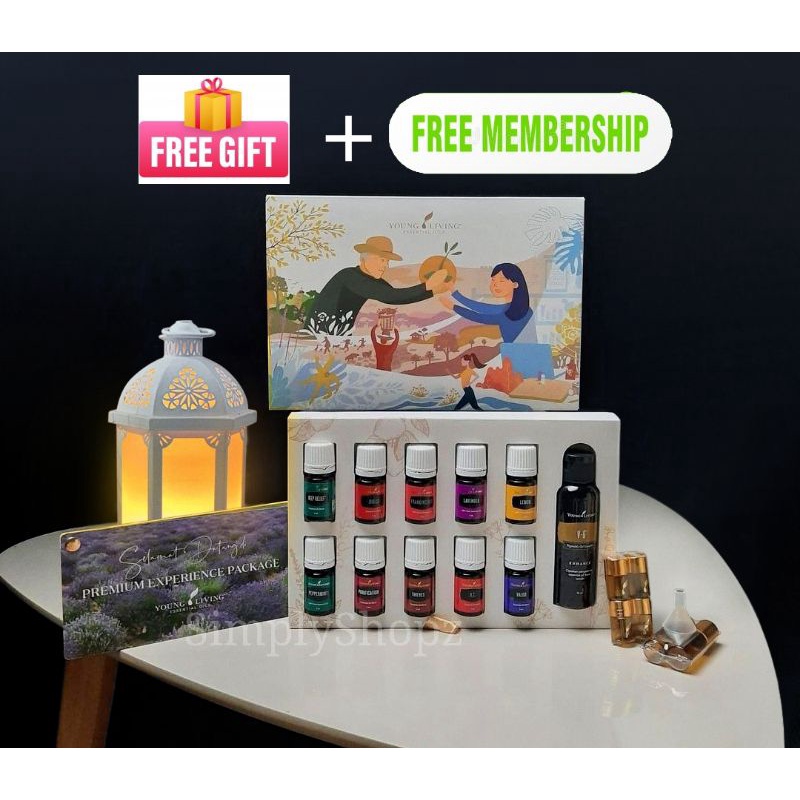 Young Living Lantern diffuser Premium Experience Kit (extra free oil+membership) Shopee Malaysia