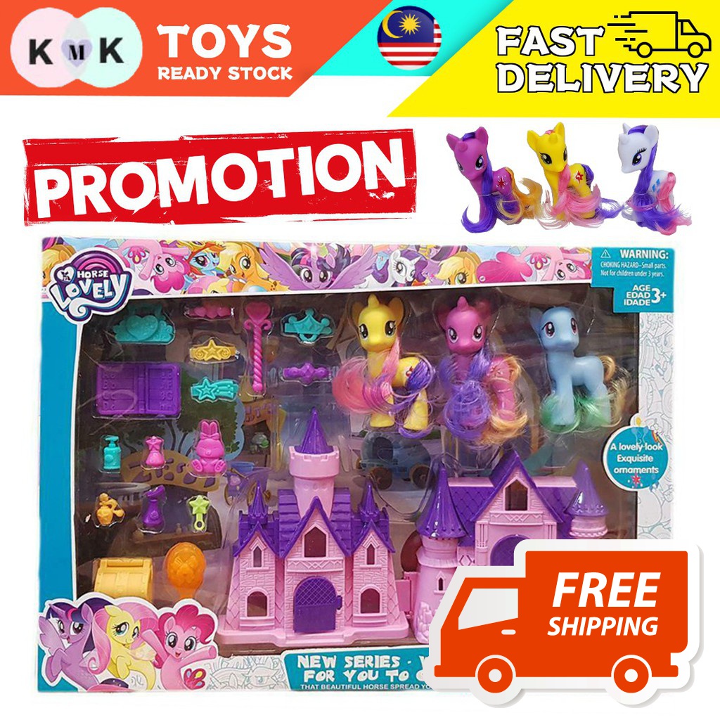 KMK SHOP TOY My Little Pony Lovely Horse Play Set Accessories With ...