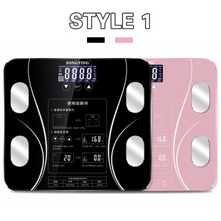 SONGYING Digital Weighing Scale Smart Body Fat Scale Weight LED Display