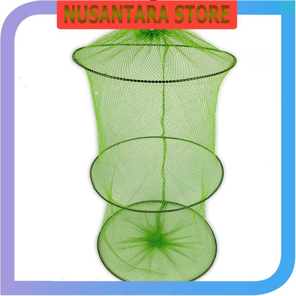 Ns - TONQUU 2-layer Foldable Fish Shrimp Fishing Net SCZ620 - NUSANTARA ...