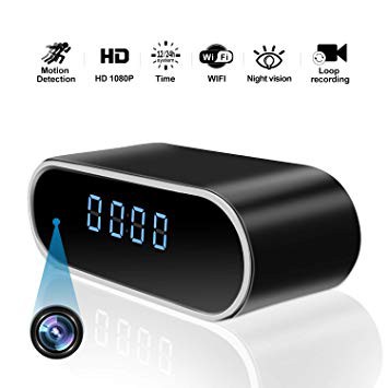 Wireless Hidden Camera Alarm Clock Hd 1080p Wifi Home Surveillance Night Vision Shopee Malaysia