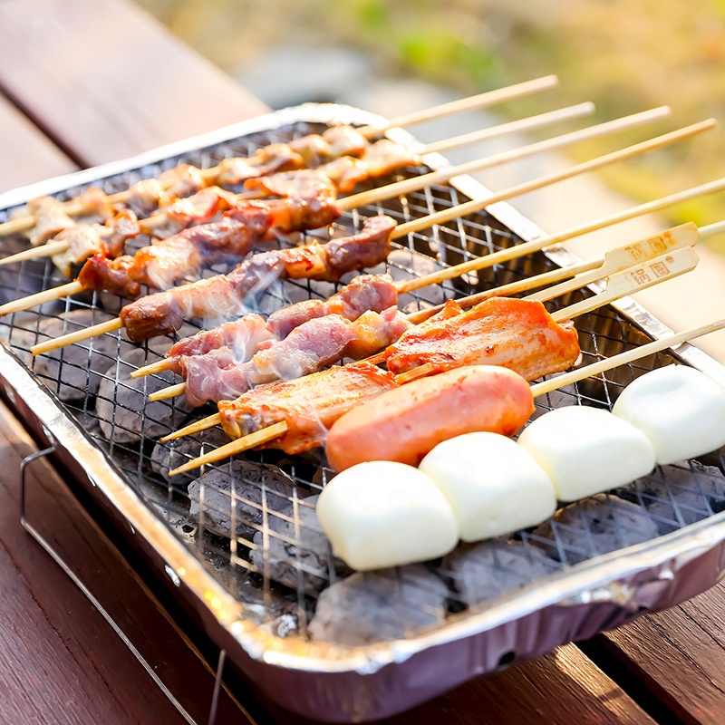 Disposable BBQ Grill Instant Barbecue Set For Picnic Camping (Instant