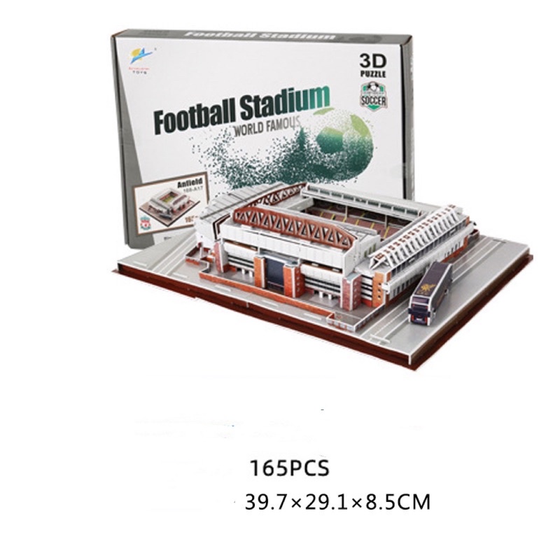 Liverpool Anfield 3D Puzzle football stadium model Salah Klopp Alisson