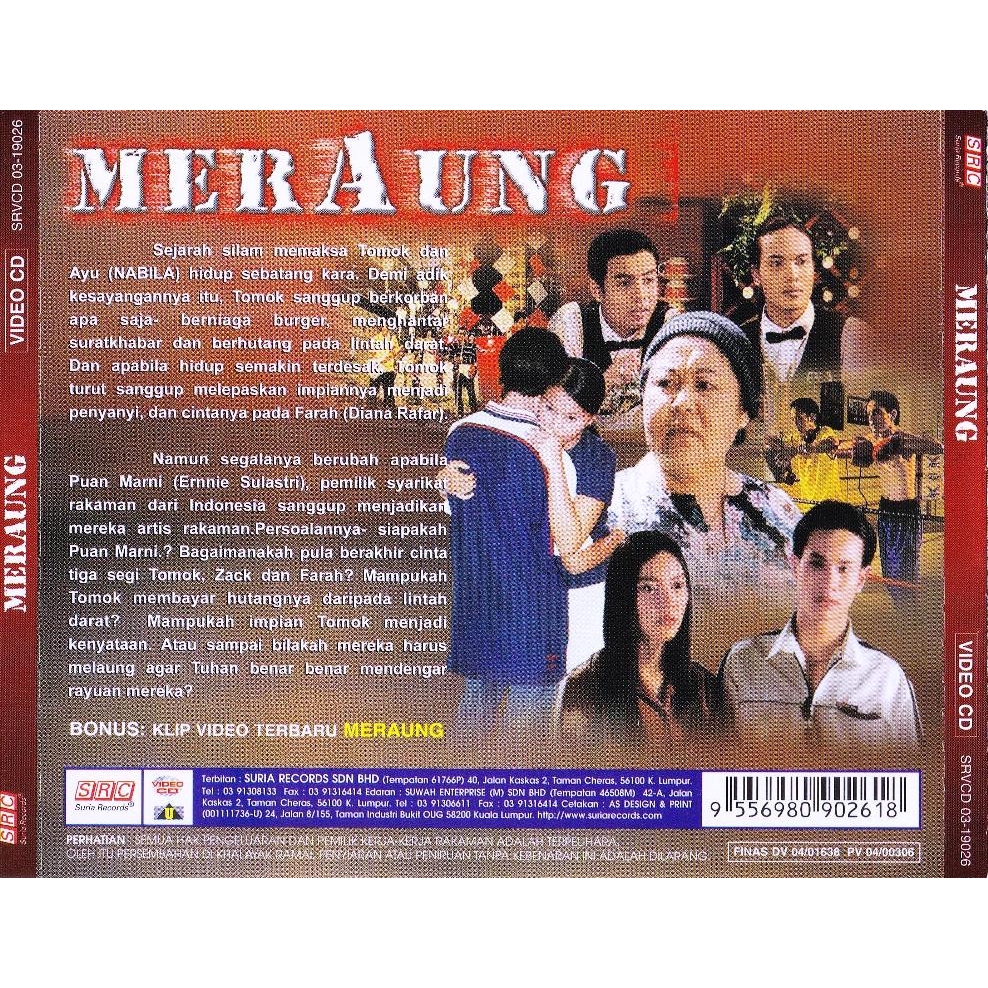 Malay Telemovie Meraung New Boyz 2003 2vcd Shopee Malaysia