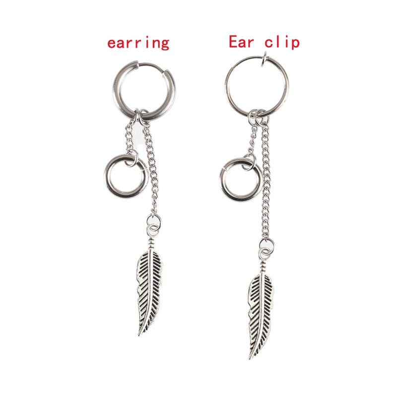Koreanischer Schmuck, BTS-Einzelohrringe, Kettenflügel, Quasten-Ohrstecker_voghion.com