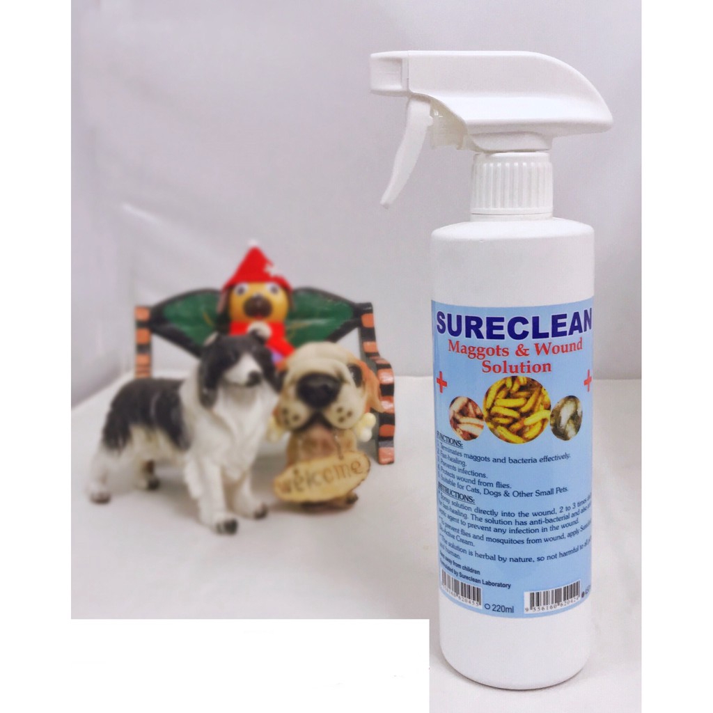 Sureclean Maggots & Wound Solution 450Ml Maggots Spray Cat Maggots