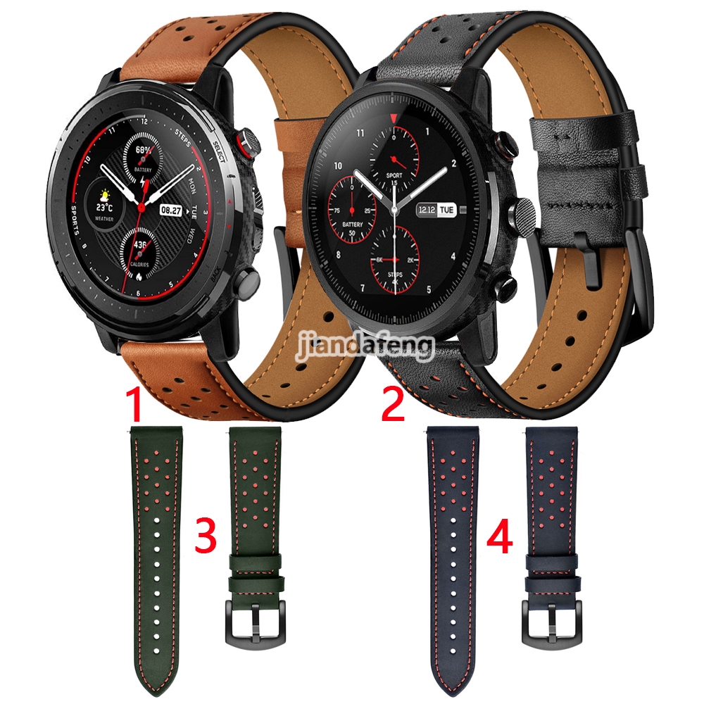 amazfit stratos leather