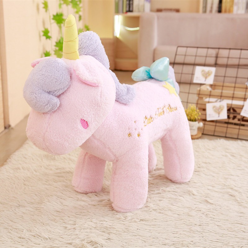 Unicorn Pony Plush Toy Girl Heart Doll Cuddle Pillow Net Red