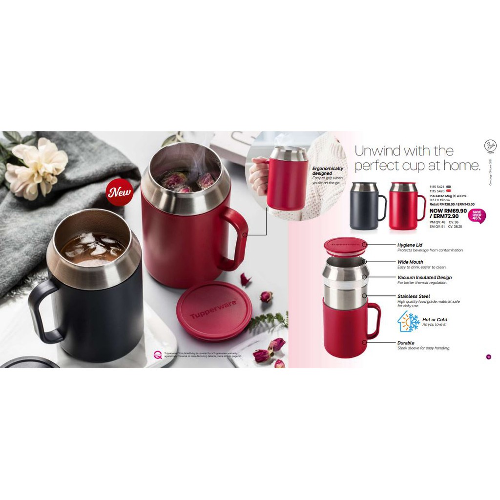 (Tupperware) Insulated Mug (1) 400ml