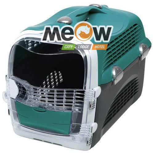 41371CATIT CABRIO TURQOISE 360°ACCEESSIBLE DESIGN CAT CARRIERS 51cm(L)X33cm(W)X35cm(H)