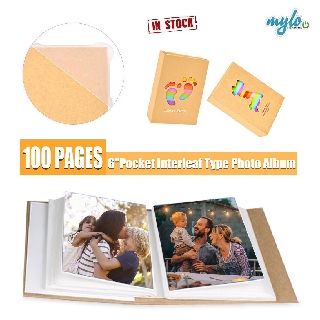 Random 4R album 6 inch 100 Pages Pocket Interleaf Type Photo Album Picture Storage Frame