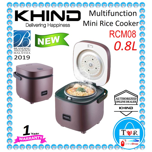 Khind Multifunction Mini Rice Cooker 0.8Liter / Trio RICE COOKER TJC