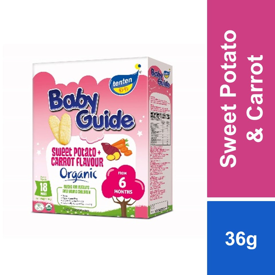 Tenten Baby Guide Organic Sweet Potato&Carrot (36g) Shopee Malaysia