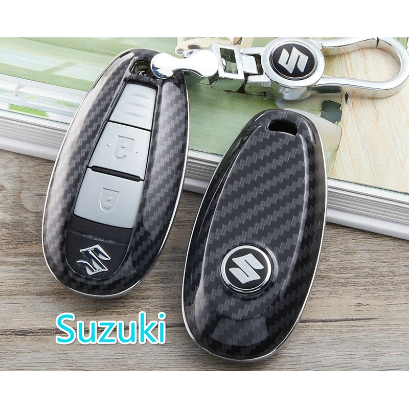 SANRILY Golden-Edge 2 Button Key Cover for Suzuki Swift Sport Hybrid V  2017-2022, XL7 2021, ignis Hybrid 2020 2021 Keyless Full Protection Key  Case