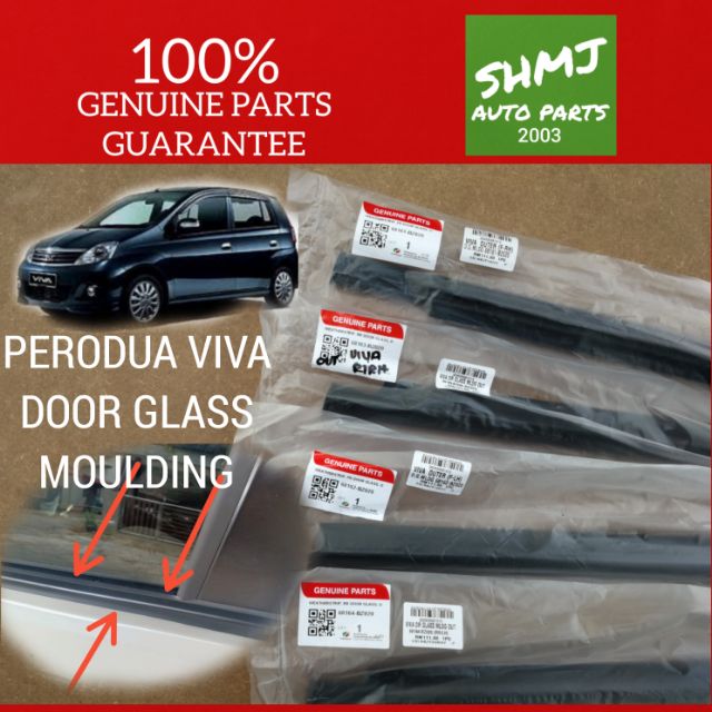 100 Original Perodua Viva Door Glass Moulding Outer Shopee Malaysia