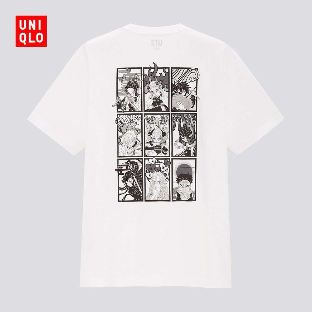 Uniqlo Men S T Shirt Ut Manga Printed T Shirt Short Sleeve Demon Slayer Series Shopee Malaysia