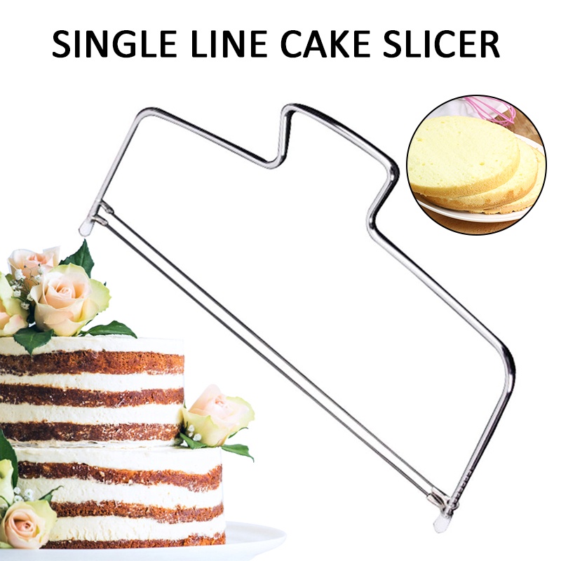 WALFOS Single Double Line Adjustable Stainless Steel Cake Bread Cutter