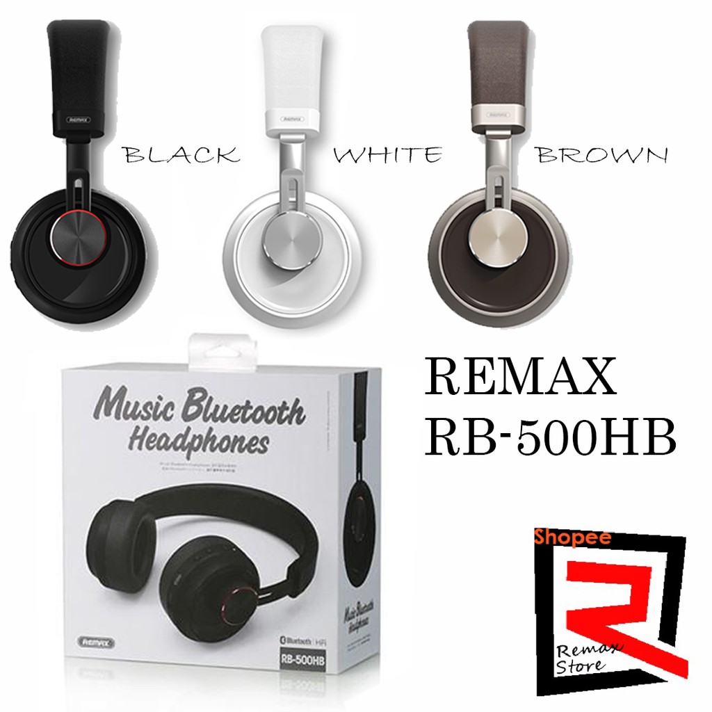 Remax RB-500HB Music Bluetooth v4.1 Headphones With Hi-Fi Stereo And HD ...