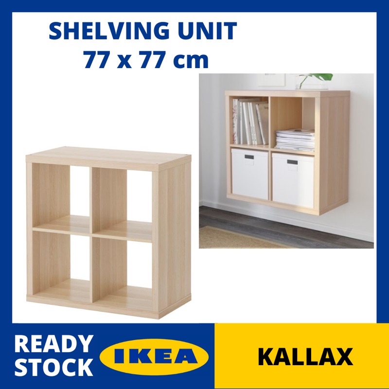 Ready Stock Ikea Kallax Shelving Unit Rak Ikea 77x77cm Shopee Malaysia