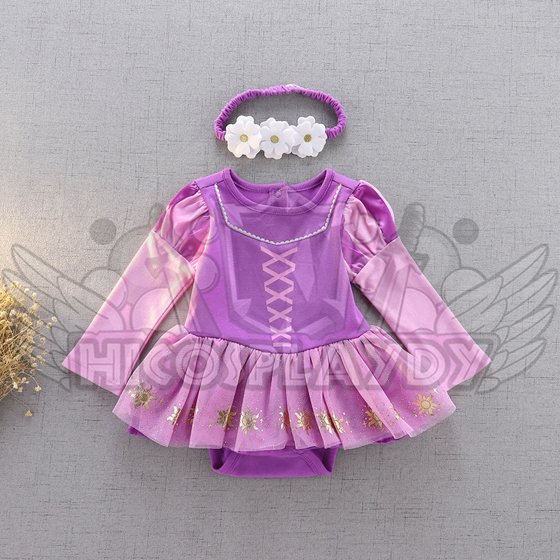 hiCosplaydy Princess Rapunzel Baby Romper Dress Cosplay | Shopee Malaysia