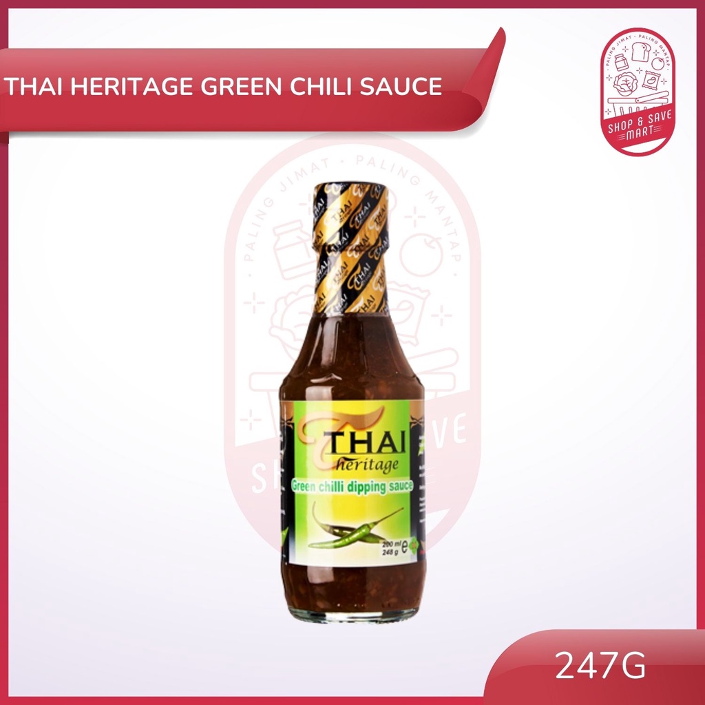 Thai Heritage Green Chili Dipping Sauce 247g Thai Heritage Sos Cili