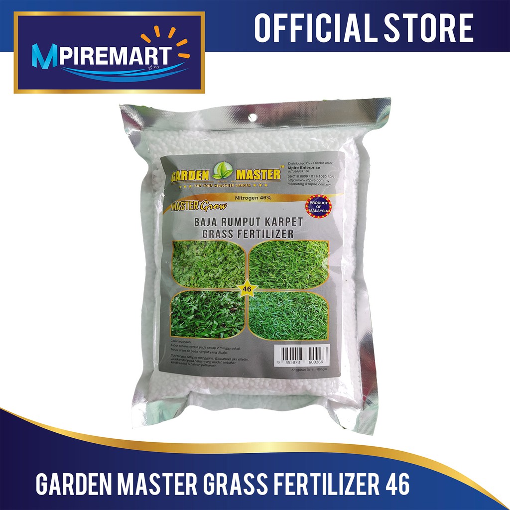 Garden Master Grass Fertilizer 46 Baja Rumput Karpet Baja Urea 800gm Shopee Malaysia