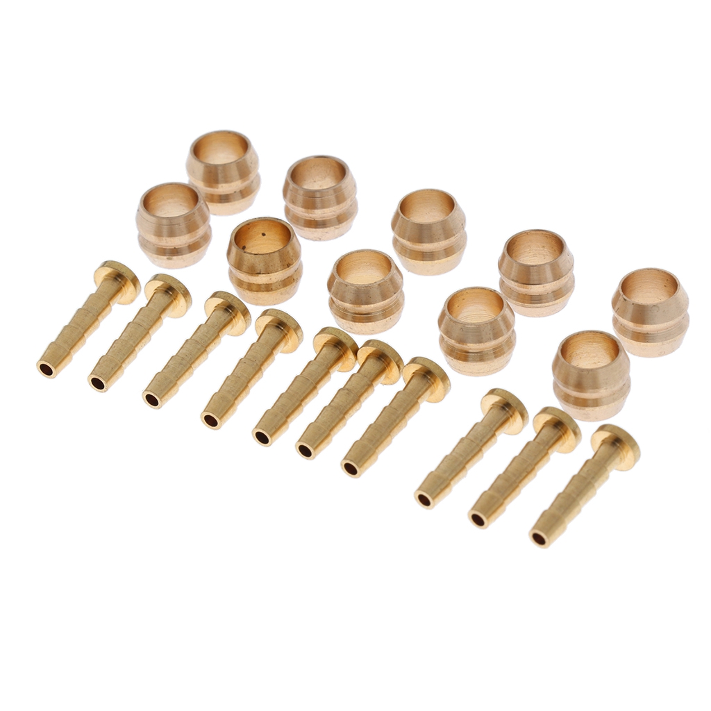 10 Pairs Copper Hydraulic Disc Brake Hose Olive Connector Insert Kit
