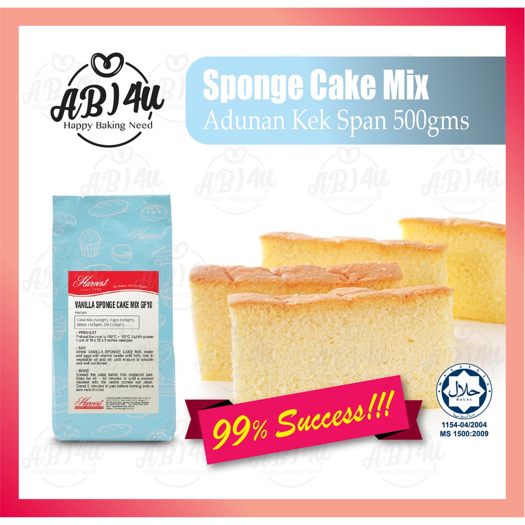 Sponge Cake Mix Vanilla Chocolate 500gm Tepung Sponge Mix Speedy High Volume Iy Birthday Cake Swiss Roll Shopee Malaysia