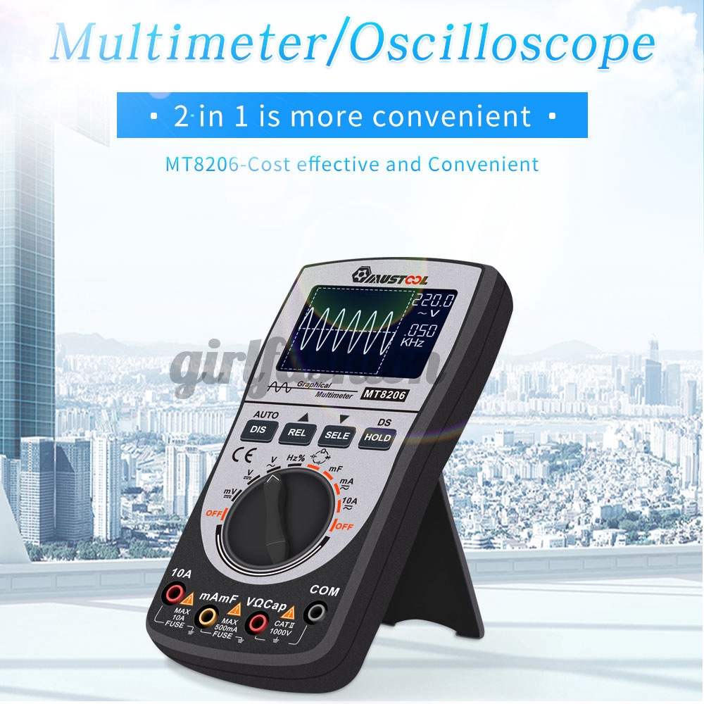 Upgraded MUSTOOL MT8206 2 in 1 Intelligent Digital Oscilloscope