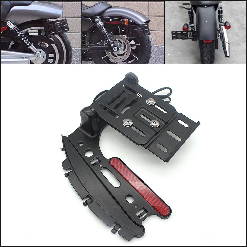 harley dyna license plate mount