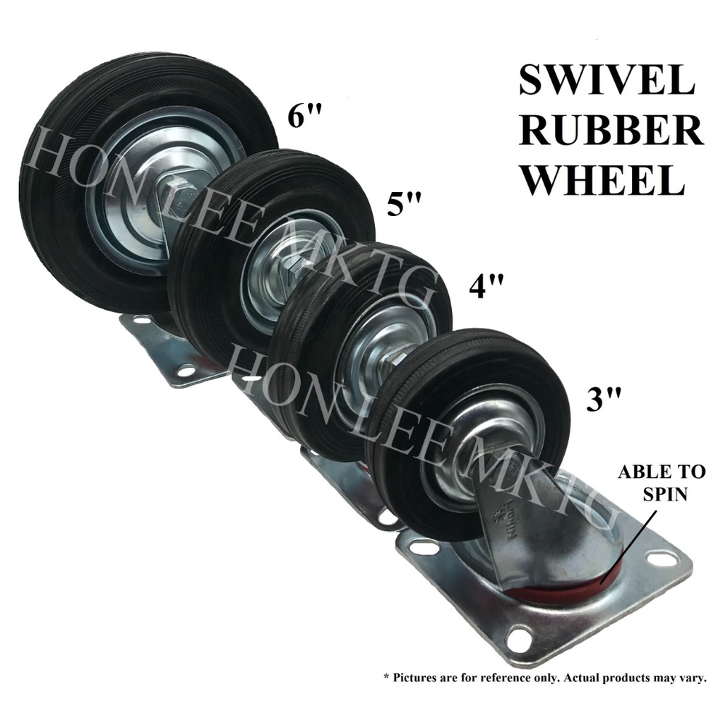 (*READY STOCK*) 5" SWIVEL RUBBER WHEEL Shopee Malaysia
