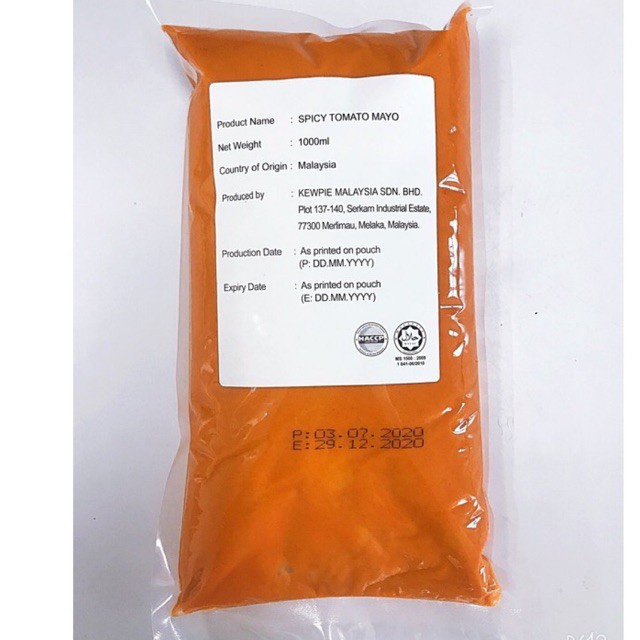KEWPIE Spicy Tomato Mayo / Sos Mayo Tomato Pedas 1ltr Shopee Malaysia