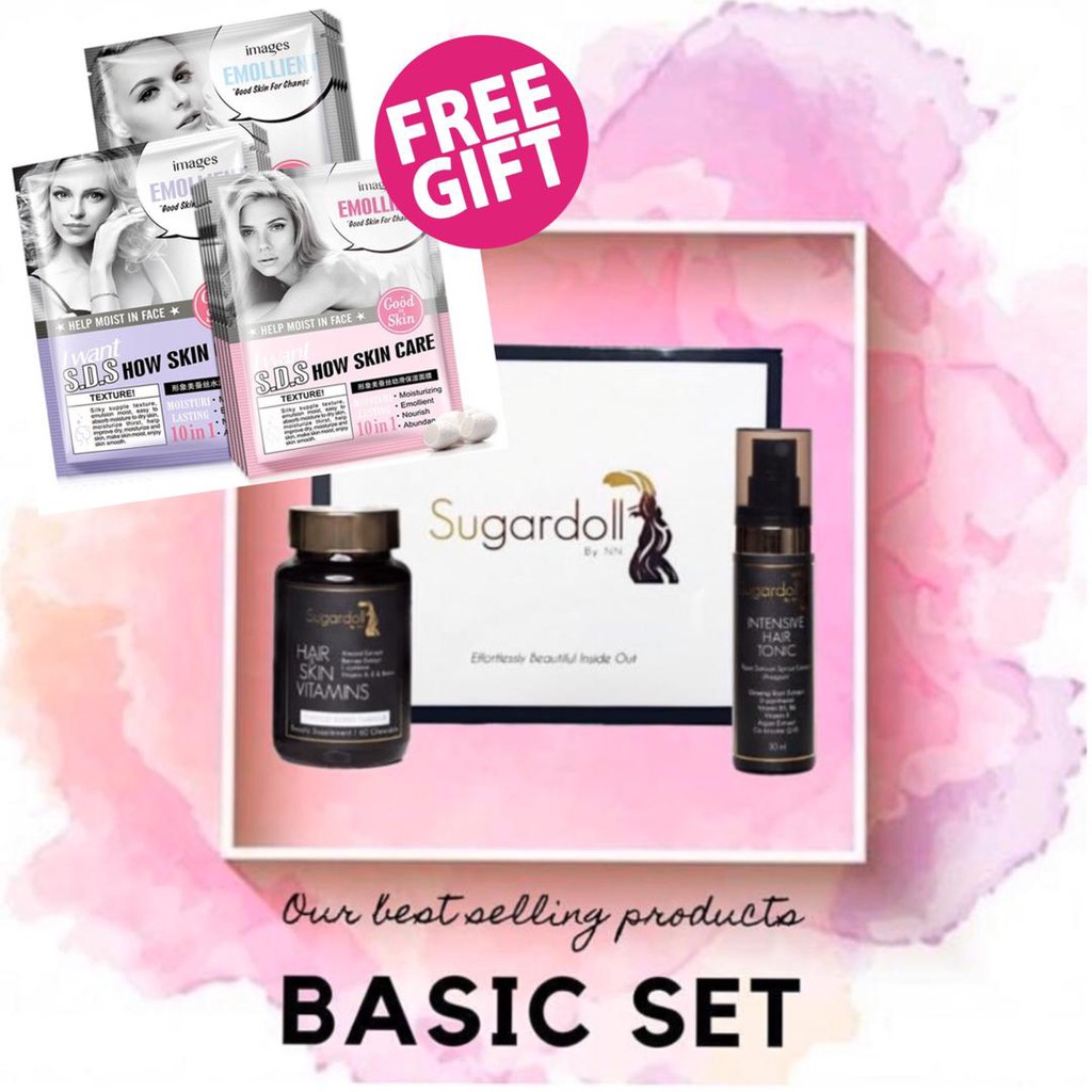 Basic Set Hair Skin Vitamins Intensive Hair Tonic Bald