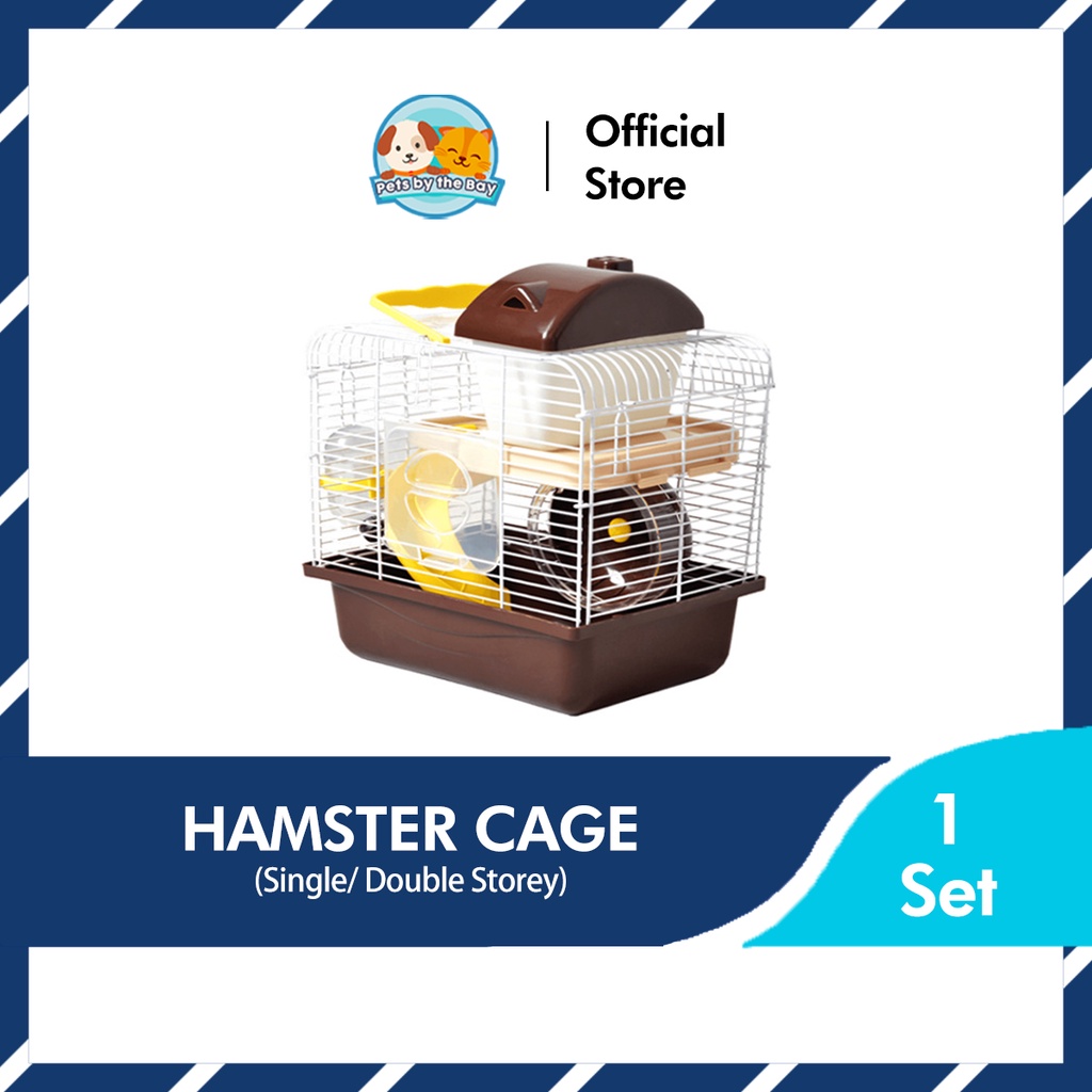 Double Storey Hamster Cage Castle Full Set Sangkar Hamster 2 Tingkat
