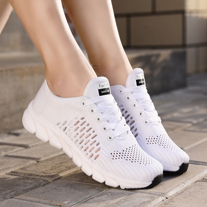 Summer Shoes Woman Outdoor Mesh Shoes Casual Lace Up Comfortable