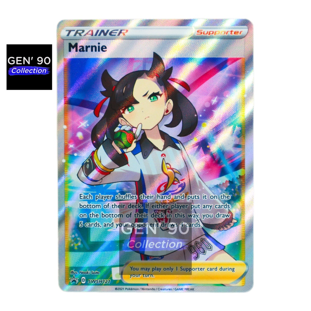 PTCG POKEMON CARD [VER.2021] [Marnie] Promo SWSH121 SR [English] [GEN' 90 Collection]