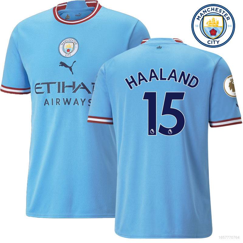 Cute 2022-2023 Manchester City Home Football Jersey No.15 Haaland ...