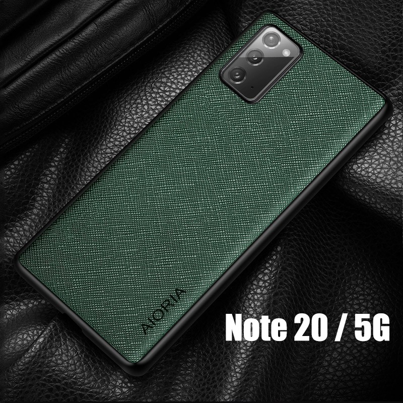 SKINMELEON Samsung Note 20 Case Samsung Galaxy Note 20 5G Casing Cross Pattern PU Leather Protective Cover Phone Case