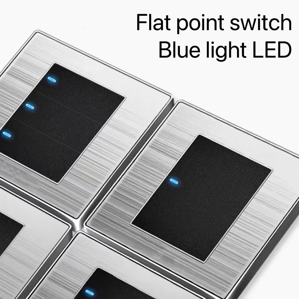 Durable Premium 【Stainless steel】International universal 13A power socket USB 3/5 core 1/2/3/4 gang wall light sw... - Image 5