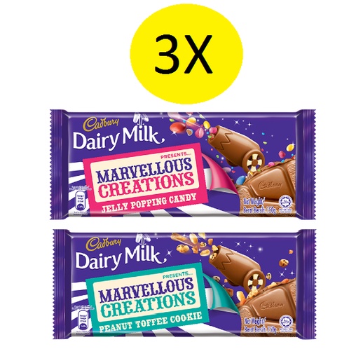 Cadbury Dairy Milk 150g Marvellous Creations Jelly Popping Candy Lazada