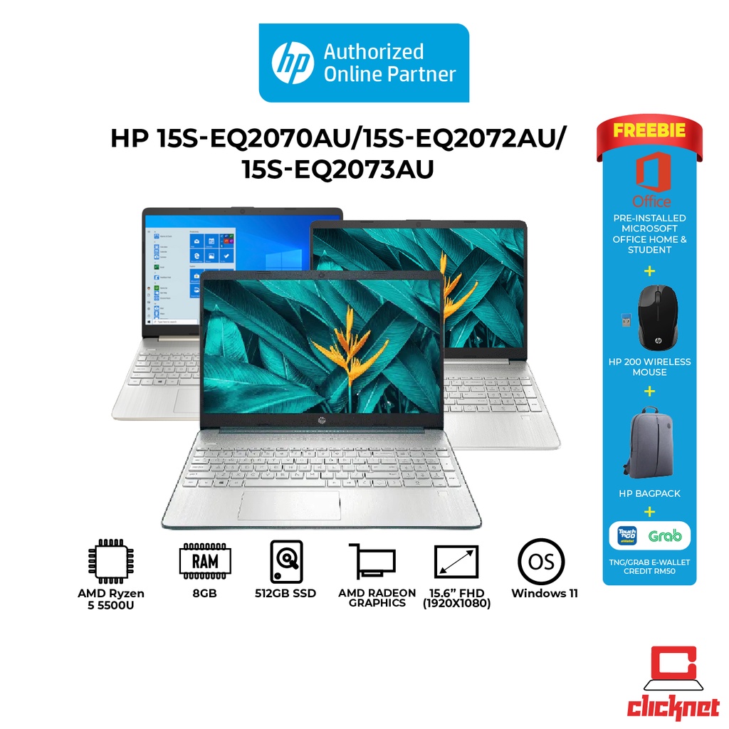 Hp 15s Eq2070au15s Eq2072au15s Eq2073au R5 5500u 8gb 512gb Ssd 156 Fhd Rx Vega 7 W11 6403