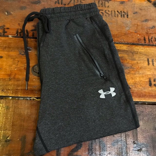 dark grey under armour joggers