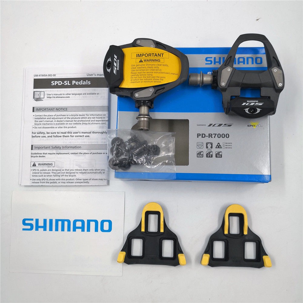 Details about / Shimano 105 PD-R7000 SPD-SL Carbon Fiber Road Bike Pedals+SM-SH11 Cleat New