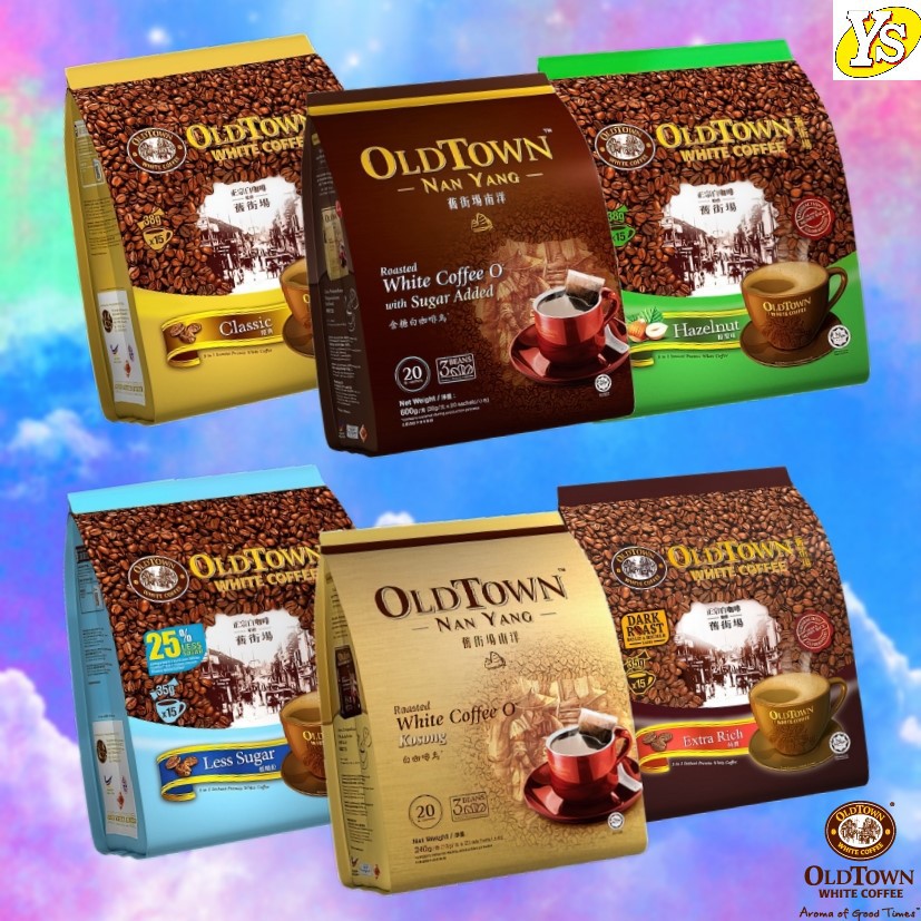 OLDTOWN White Coffee 3in1 Instant Premix Coffee All Flavors White ...