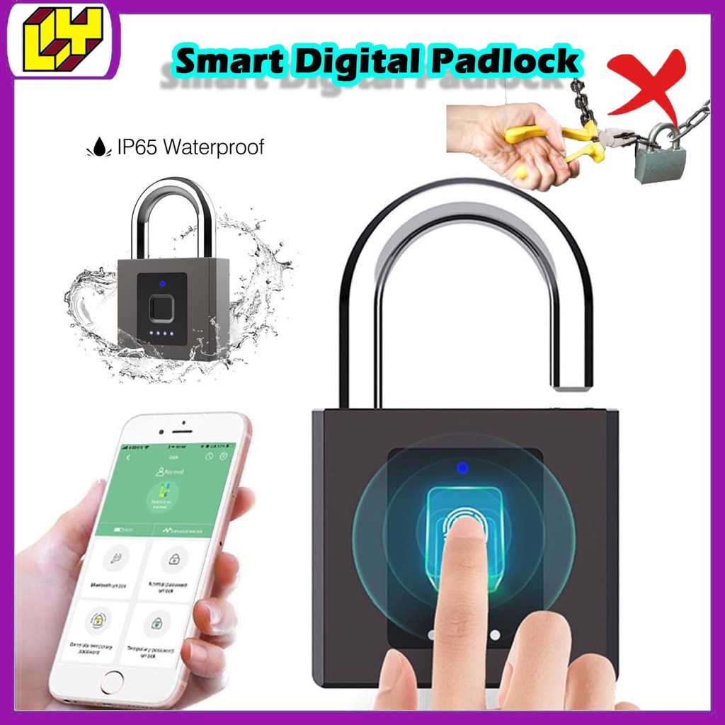 P9 Elink Smart Padlock Fingerprint door lock Fingerprint Padlock Smart