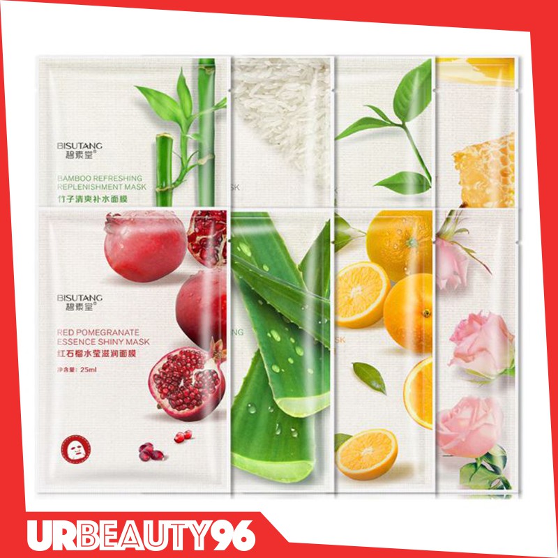 (Ready Stock) Bisutang Moisturizing Facial Mask. 碧素堂真萃取面膜保湿 Shopee