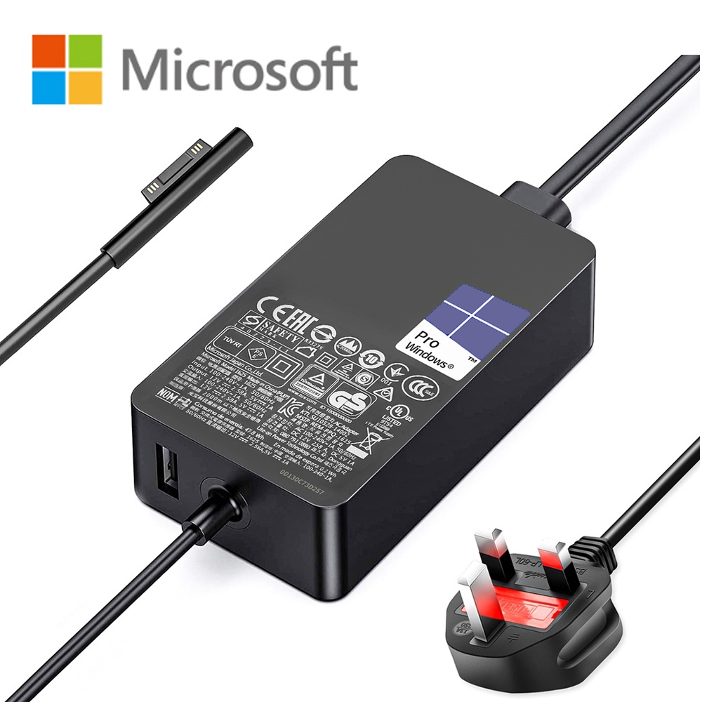Original 44w 15v 2.58a Microsoft Surface Charger Surface Pro Adapter