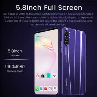 note10 smartphone  4GB RAM 64GB ROM 5  8 inch  Smart Phone  